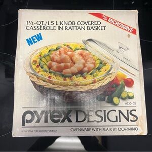 New in Box • 1987 Pyrex “Ovenware with Flair”